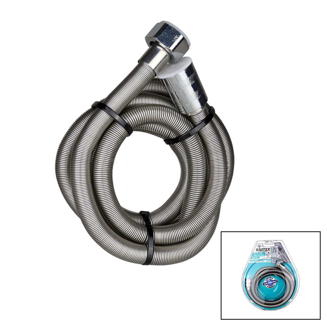 VAKUMLU   METAL YAYLI  DUŞ HORTUMU VAKUMLU 150CM (4741)