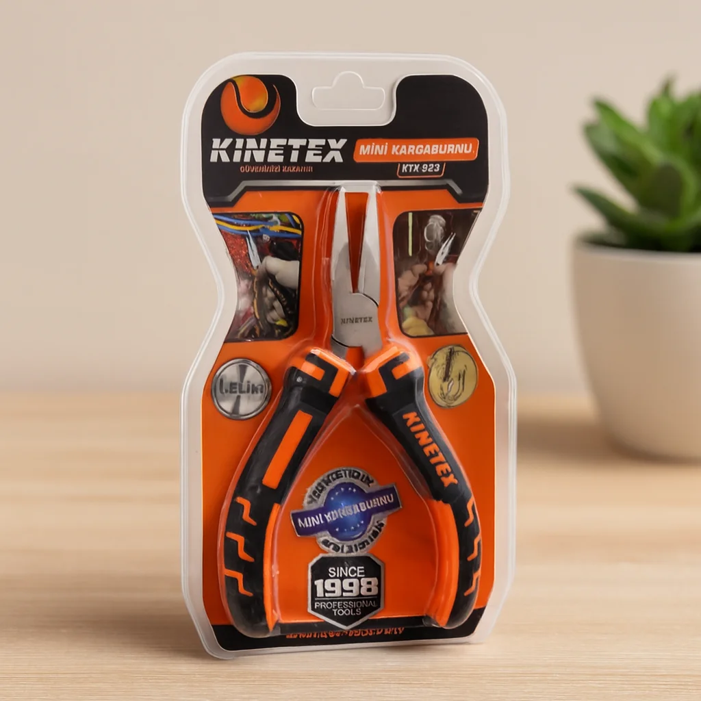 Vakumlu Mini 115 mm Çelik Kargaburun Pense Vakumlu Mini 115 mm Çelik Kargaburun Pense