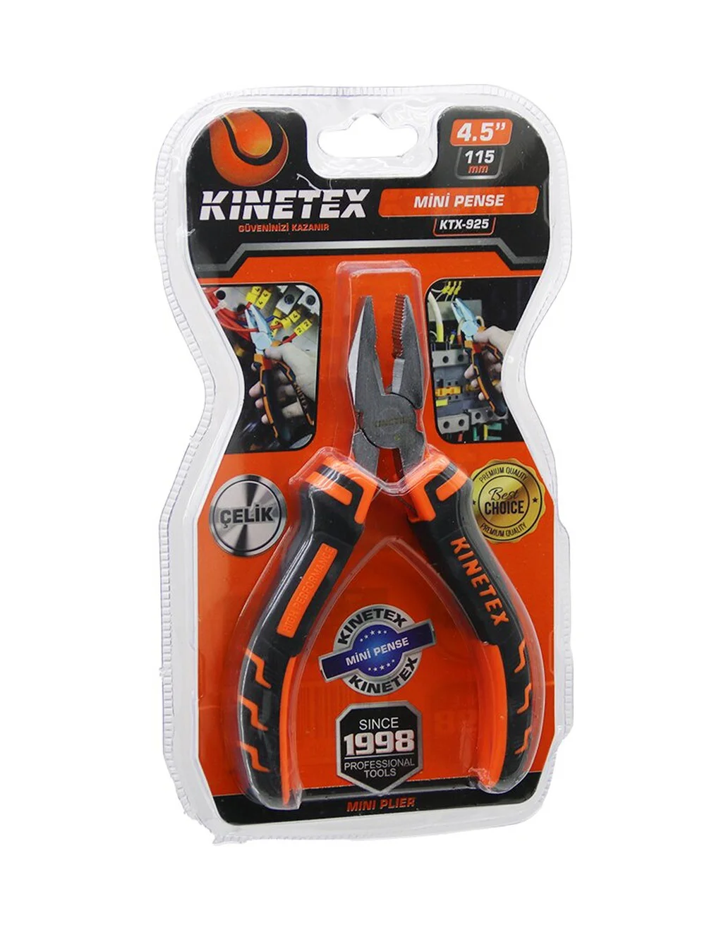 Vakumlu Mini - 4.5 İnç- 115mm Pense Çelik 5224