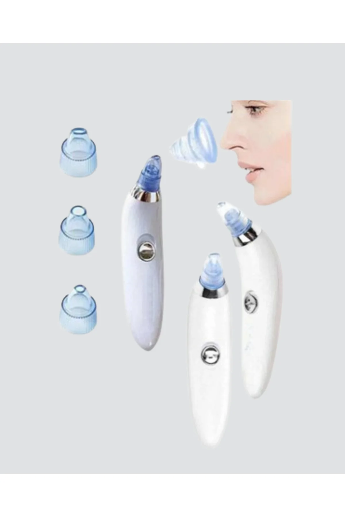 Vakumlu Siyah Nokta Temizleme Cihazı – 5 Kademe Güç ve 4 Başlıklı