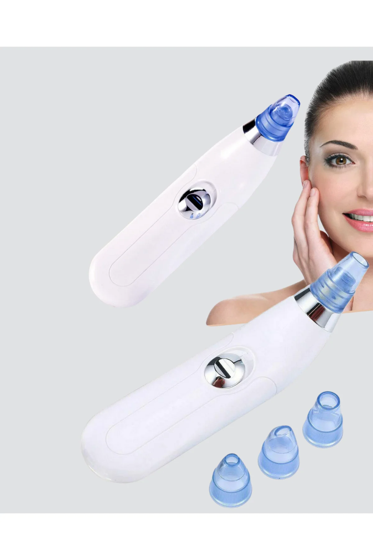 Vakumlu Siyah Nokta Temizleme Cihazı – 5 Kademe Güç ve 4 Başlıklı