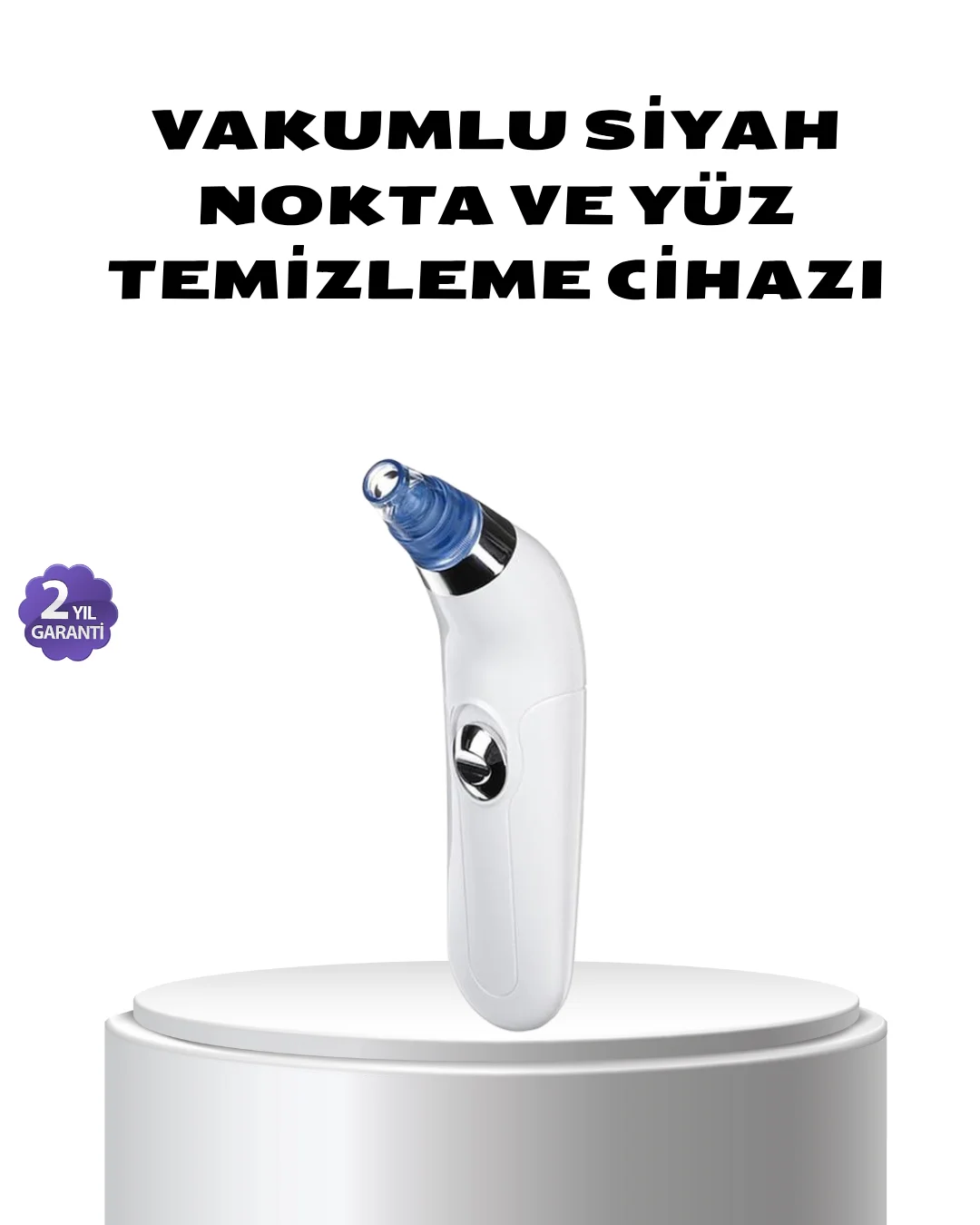Vakumlu Siyah Nokta Temizleme Cihazı – 5 Kademe Güç ve 4 Başlıklı Derin Cilt Bakımı