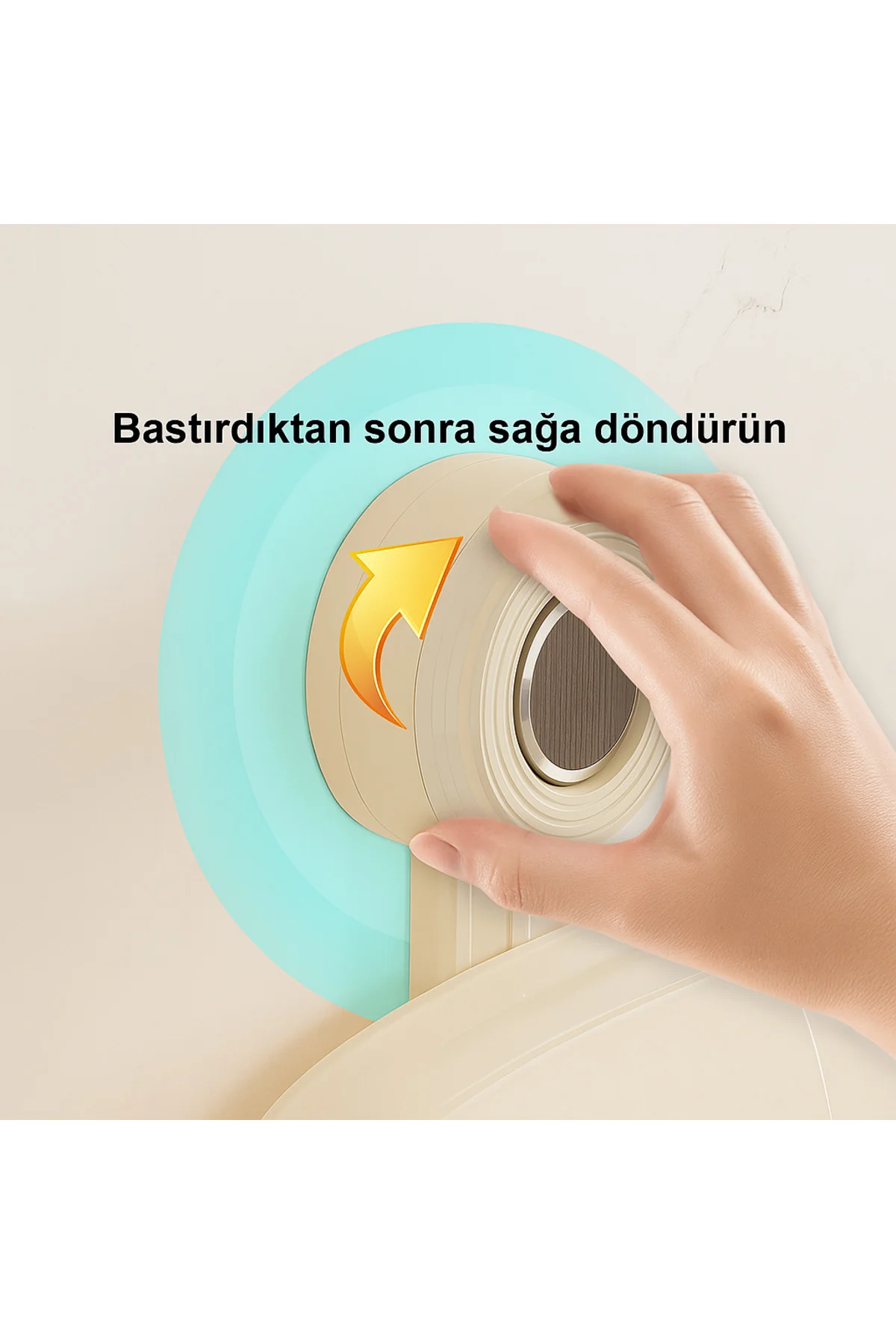 Vakumlu Tencere Kapağı ve Kesme Tahtası Tutucu - Vakumlu Yapışkanlı Duvar & Dolap İçi Raf - Görsel 4