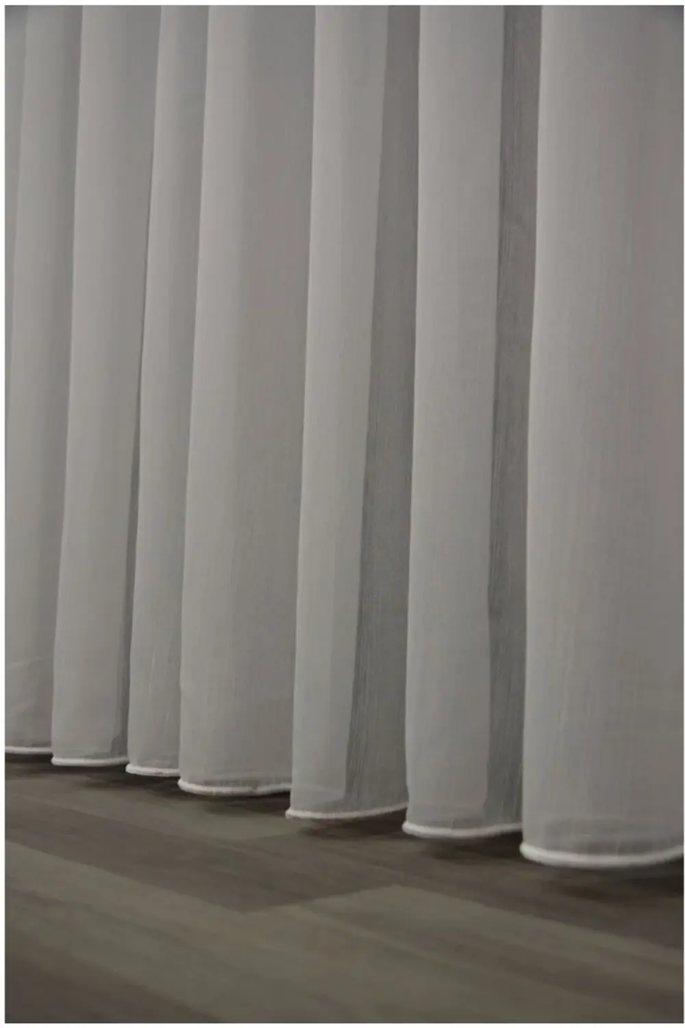 Valentina Thai Bambu Keten Dokulu Çizgili Lüx Armür Tül Perde Yük