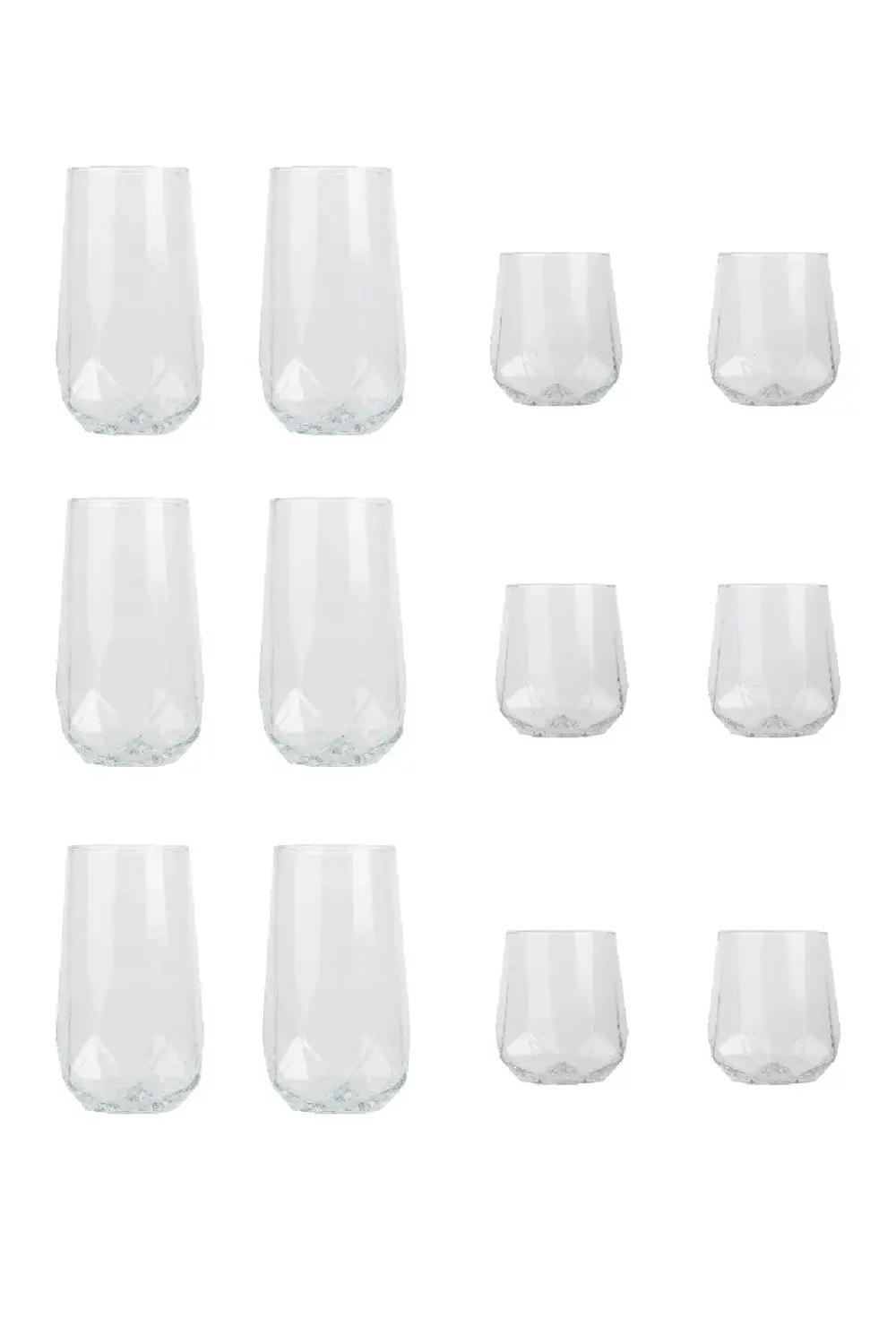 Valeria 12 Parça Su Meşrubat Bardak Takımı