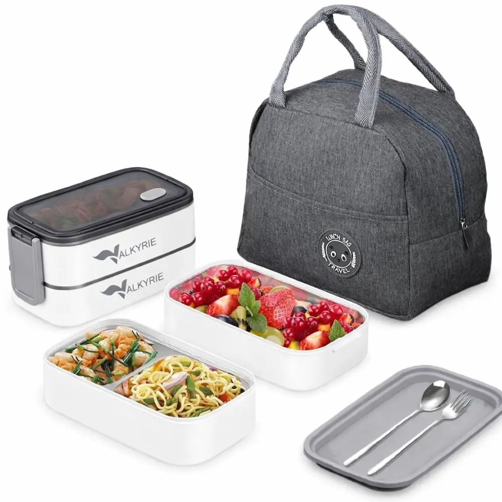 Valkyrie 1350 ml Termal Yemek Kabı Seti – Çelik Bölmeli Sızdırmaz