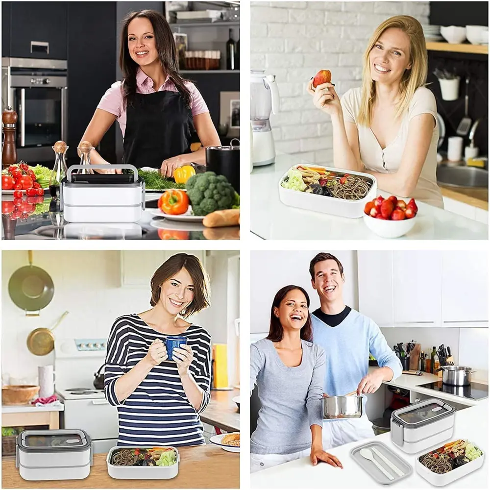 Valkyrie 1350 ml Termal Yemek Kabı Seti – Çelik Bölmeli Sızdırmaz