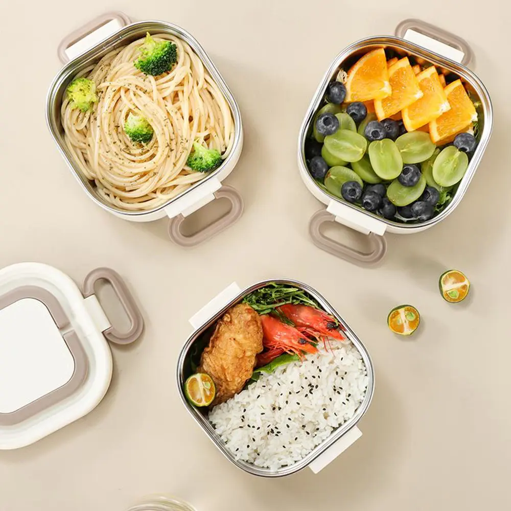 Valkyrie 1950 ML 3 Katlı Paslanmaz Çelik Yemek Kabı – Termal Çant