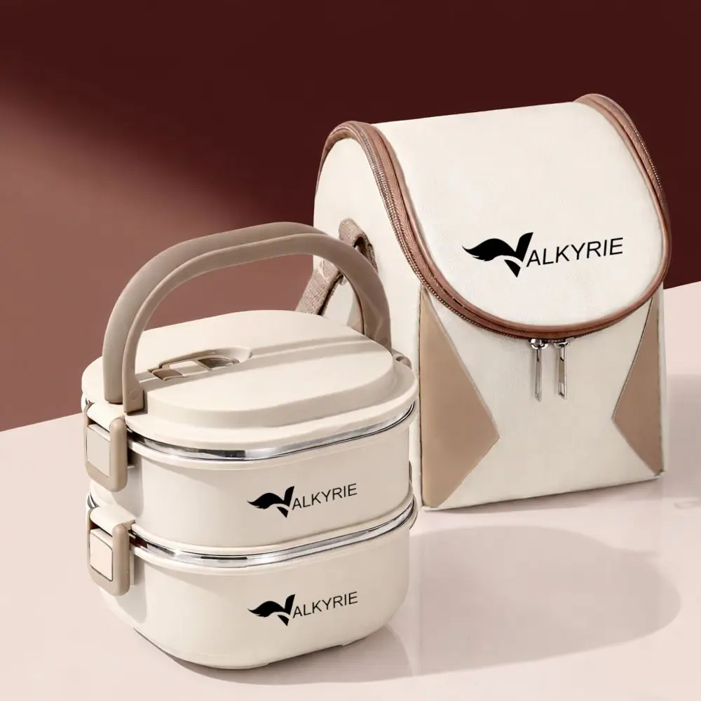 Valkyrie 2 Katlı Yemek Kabı 1400 ml – Termal Çantalı Lunch Box, 3