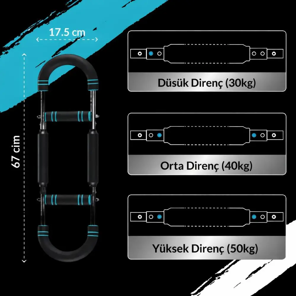 Valkyrie 3 Kademeli Ayarlanabilir Dirençli Çok Fonksiyonlu Egzers