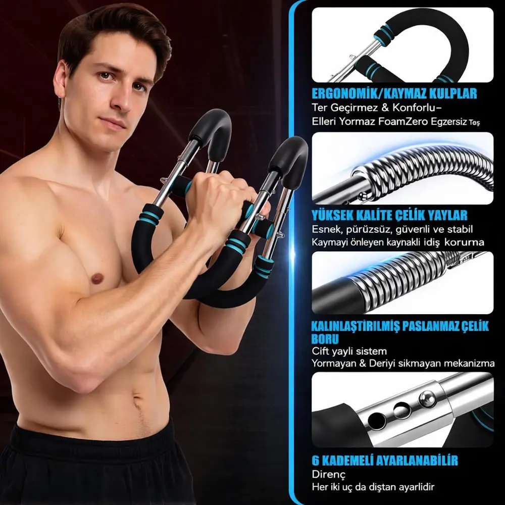 Valkyrie 3 Kademeli Ayarlanabilir Dirençli Çok Fonksiyonlu Egzers