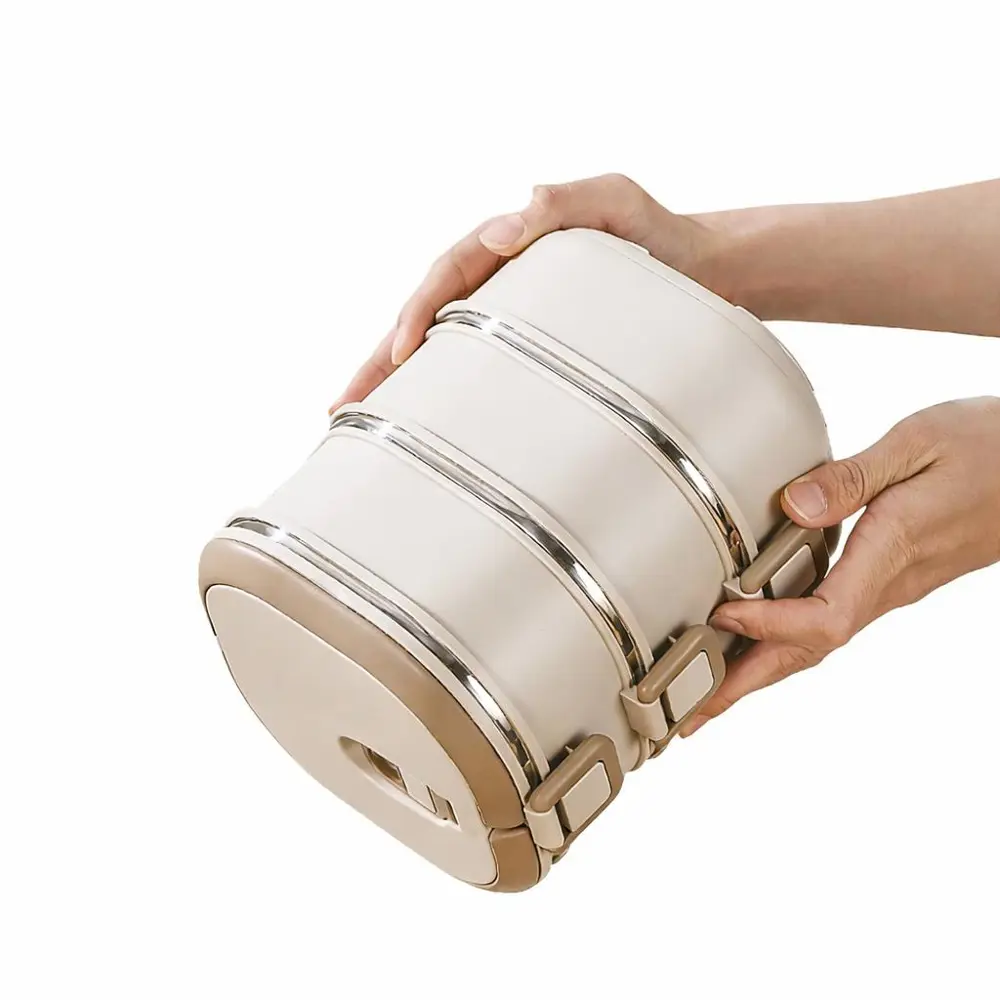 Valkyrie 3 Katlı Yemek Kabı 2100 ml – Termal Çantalı Lunch Box, 3