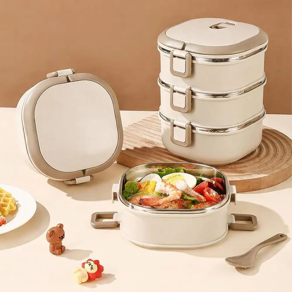 Valkyrie 3 Katlı Yemek Kabı 2100 ml – Termal Çantalı Lunch Box, 3