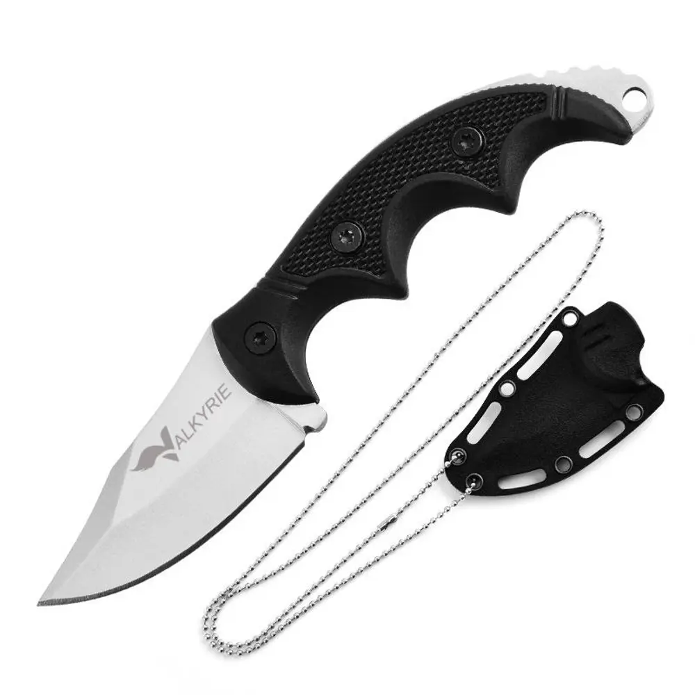 Valkyrie Boyun Askılı Kılıflı Paslanmaz Çelik Av Bıçağı Karambit Valkyrie Boyun Askılı Kılıflı Paslanmaz Çelik Av Bıçağı Karambit