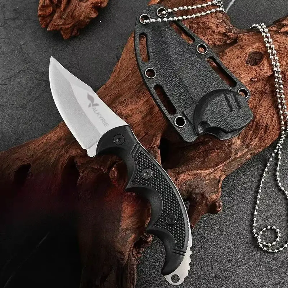 Valkyrie Boyun Askılı Kılıflı Paslanmaz Çelik Av Bıçağı Karambit Valkyrie Boyun Askılı Kılıflı Paslanmaz Çelik Av Bıçağı Karambit