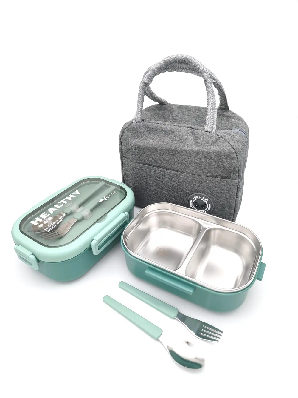 Valkyrie Isı Yalıtımlı Termal Çantalı Çelik Lunch Box – BPA’sız, 