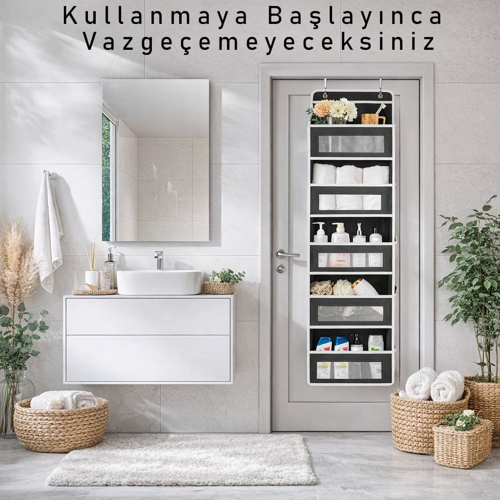 Valkyrie Kapı Arkası Organizer 5 Cepli Askılı Dolap Düzenleyici Ç Valkyrie Kapı Arkası Organizer 5 Cepli Askılı Dolap Düzenleyici Ç