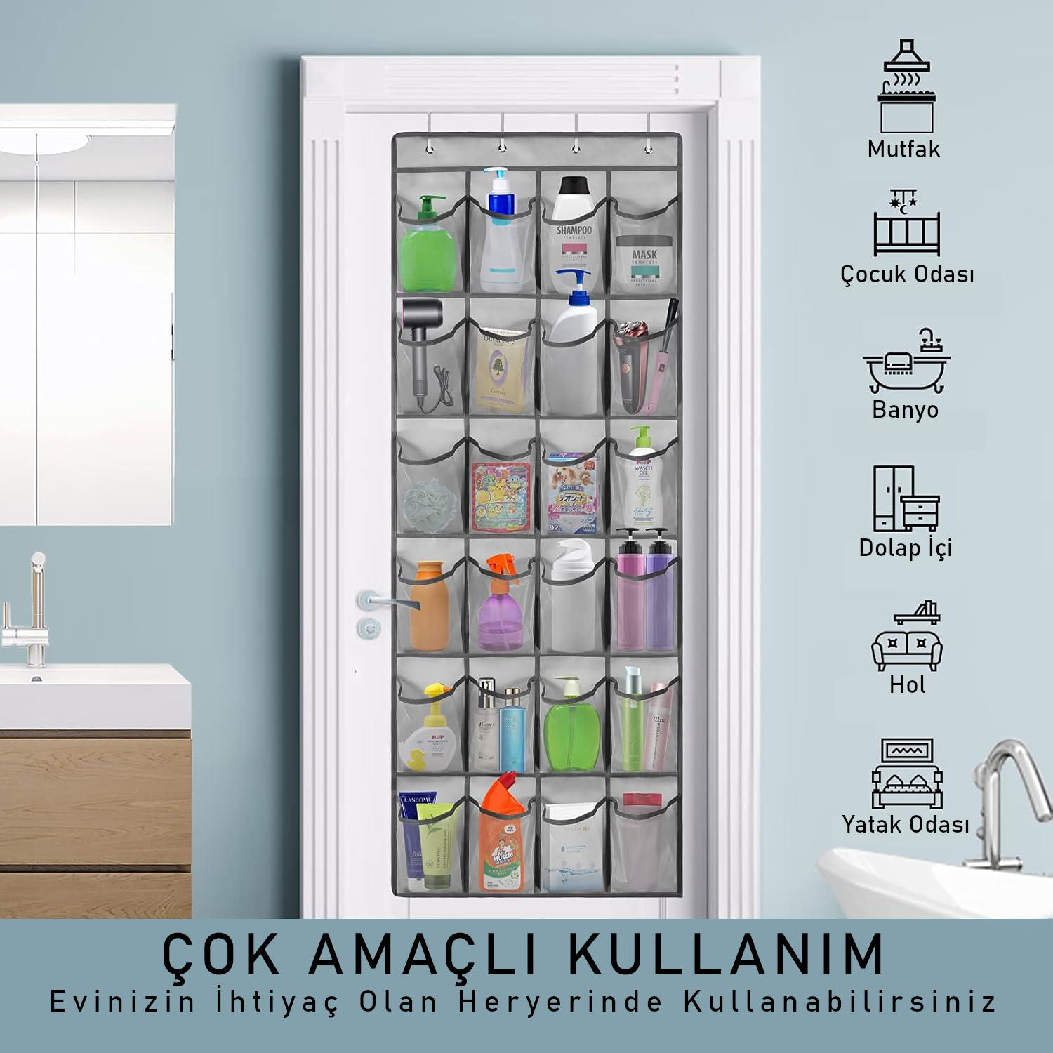 Valkyrie Kapı Arkası Ayakkabı Organizer 24 Gözlü – Askılı Dolap İ