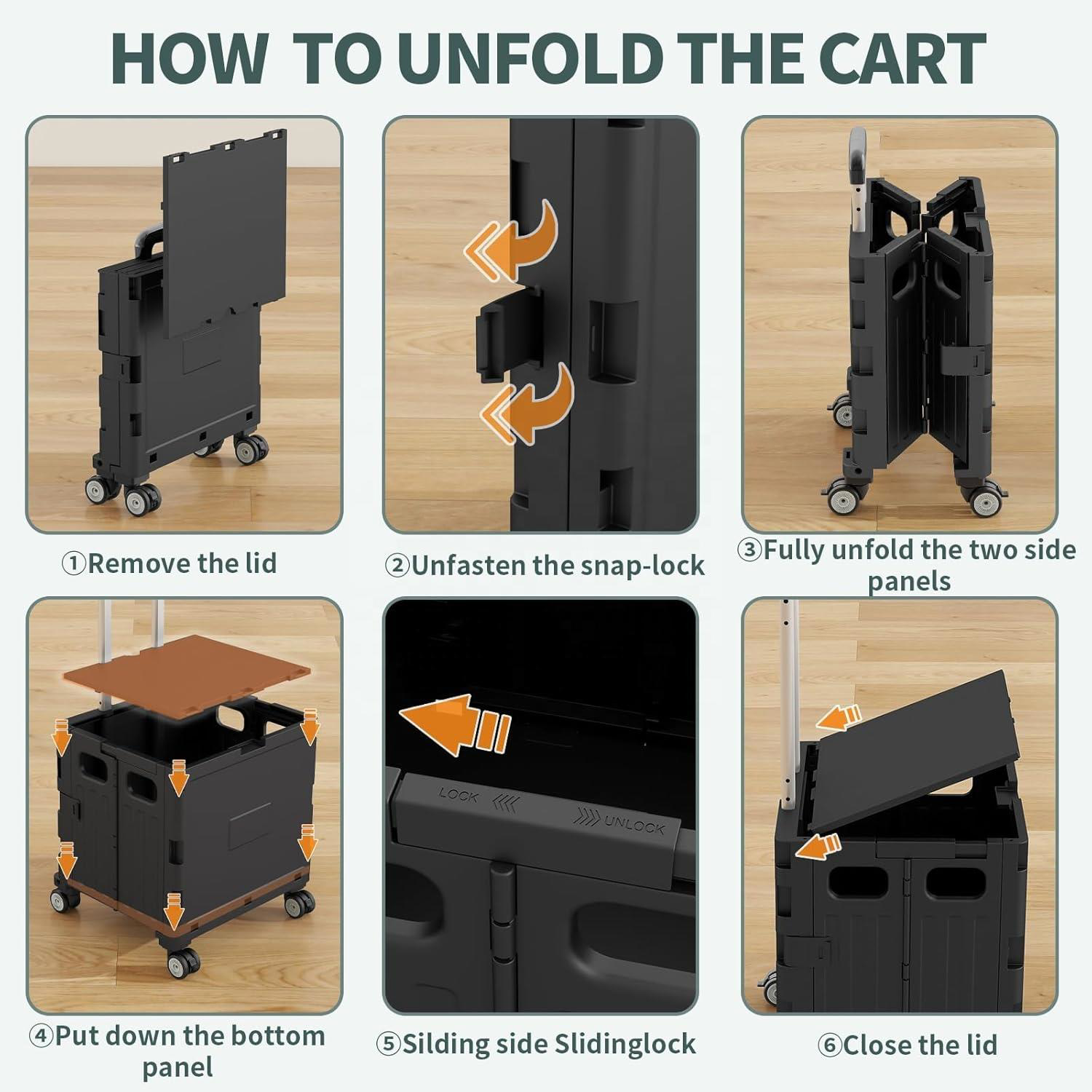 Valkyrie  Katlanabilir 4 Tekerlekli Alışveriş Ve Depolama Çantası 