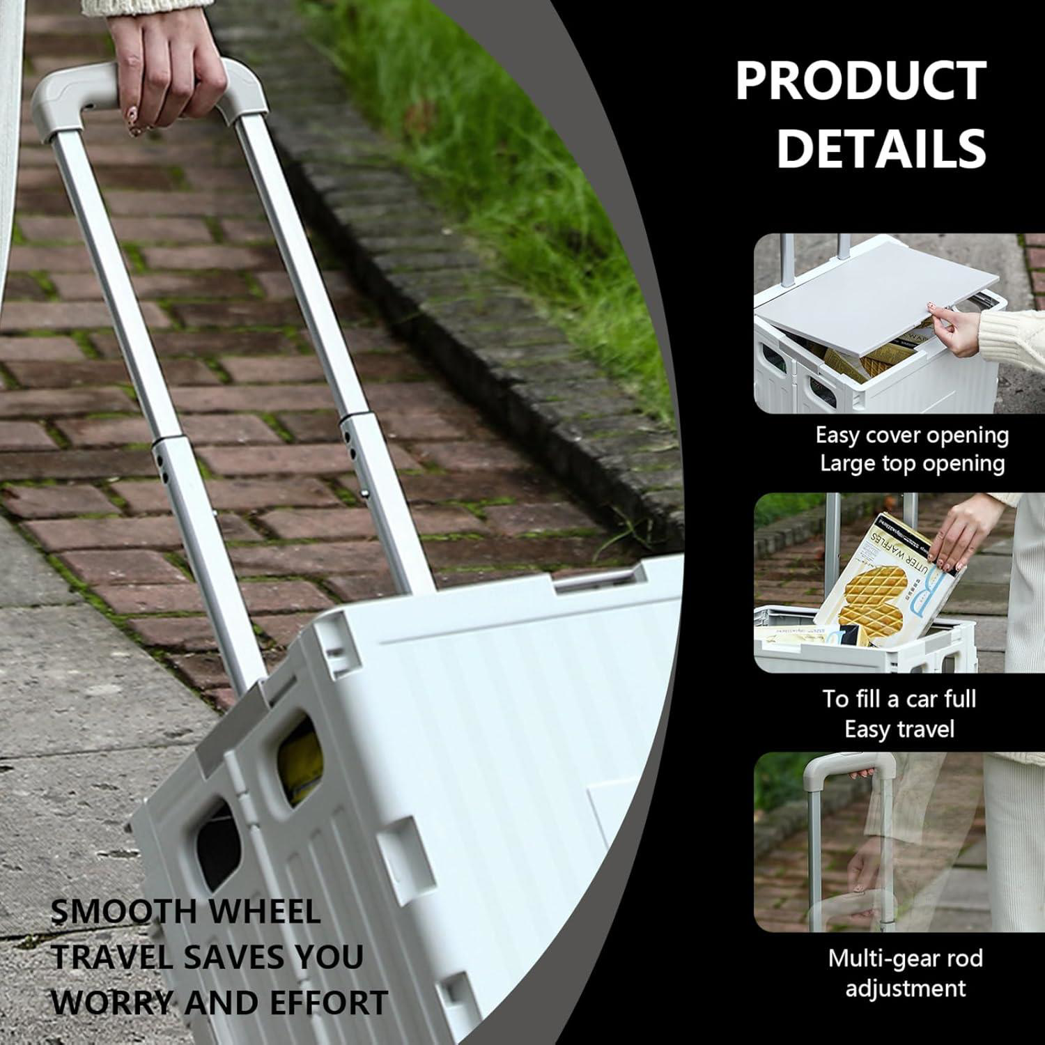 Valkyrie  Katlanabilir 4 Tekerlekli Alışveriş Ve Depolama Çantası 