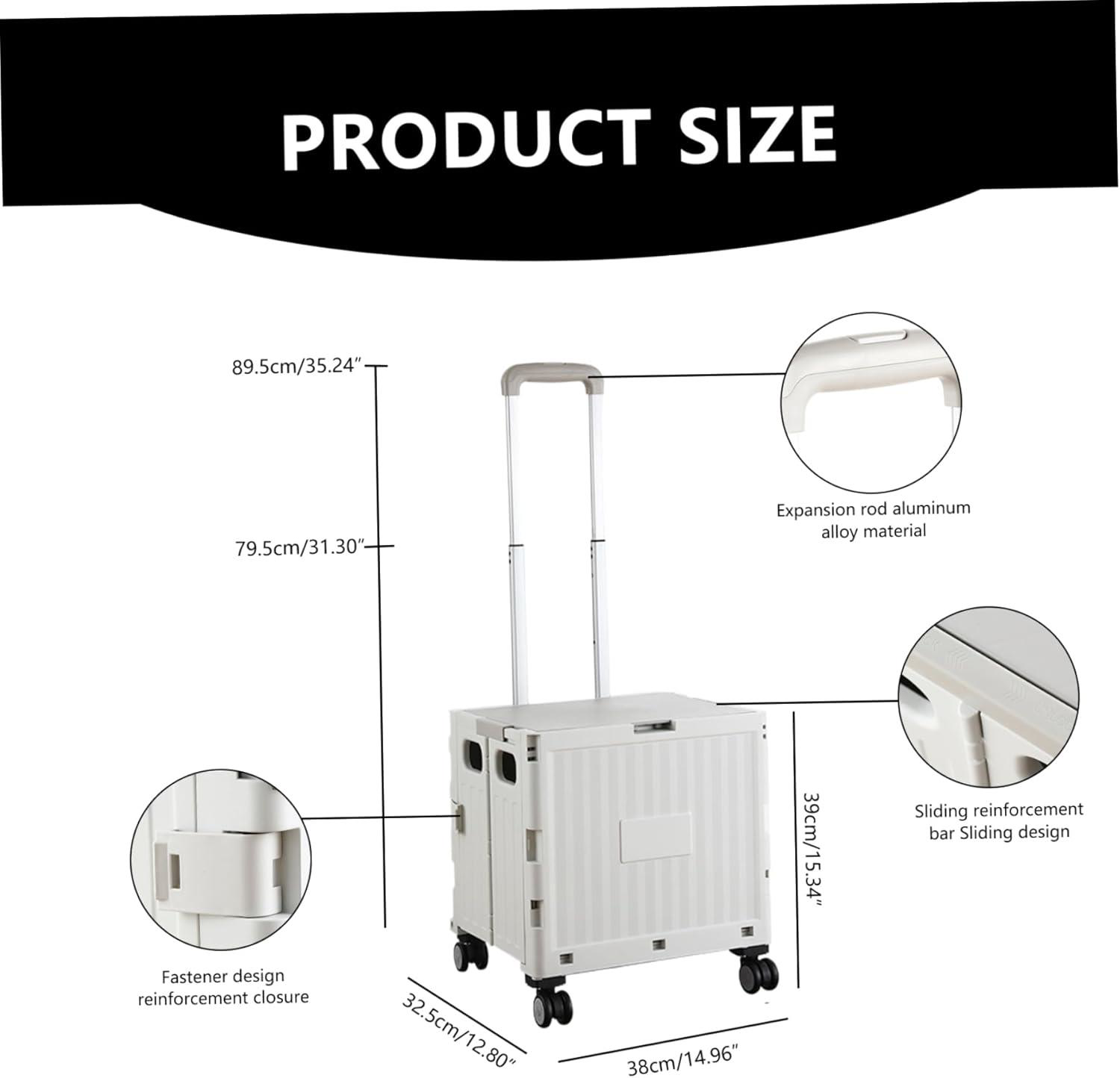 Valkyrie  Katlanabilir 4 Tekerlekli Alışveriş Ve Depolama Çantası 