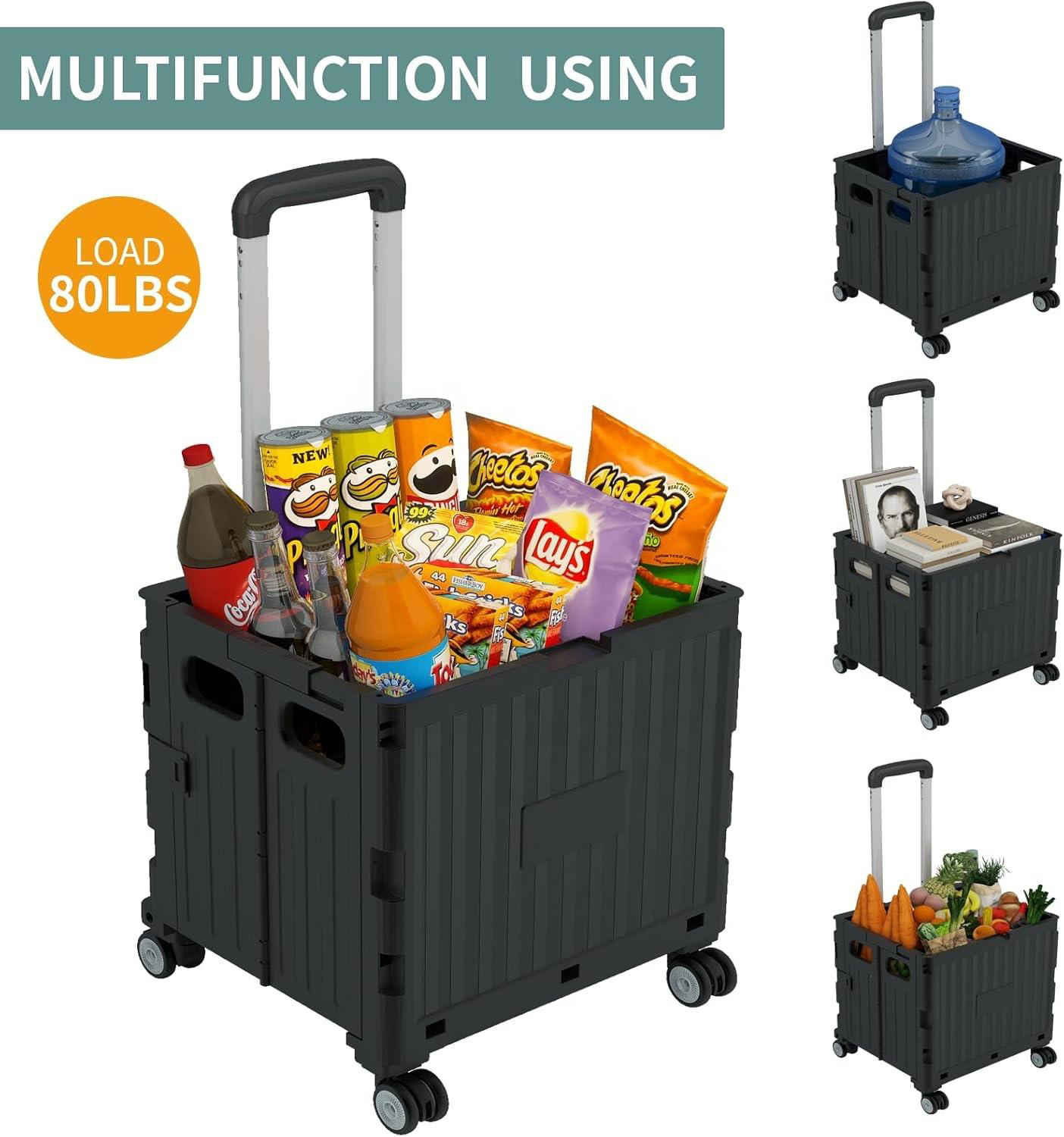 Valkyrie  Katlanabilir 4 Tekerlekli Alışveriş Ve Depolama Çantası 