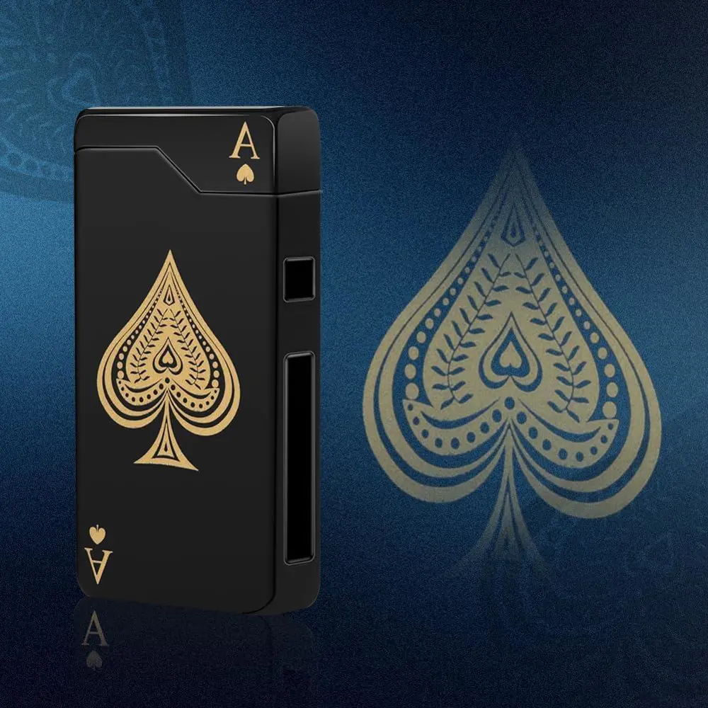 Valkyrie Maça As | USB-C Şarjlı Elektrikli Çakmak | Çift Ark Plaz