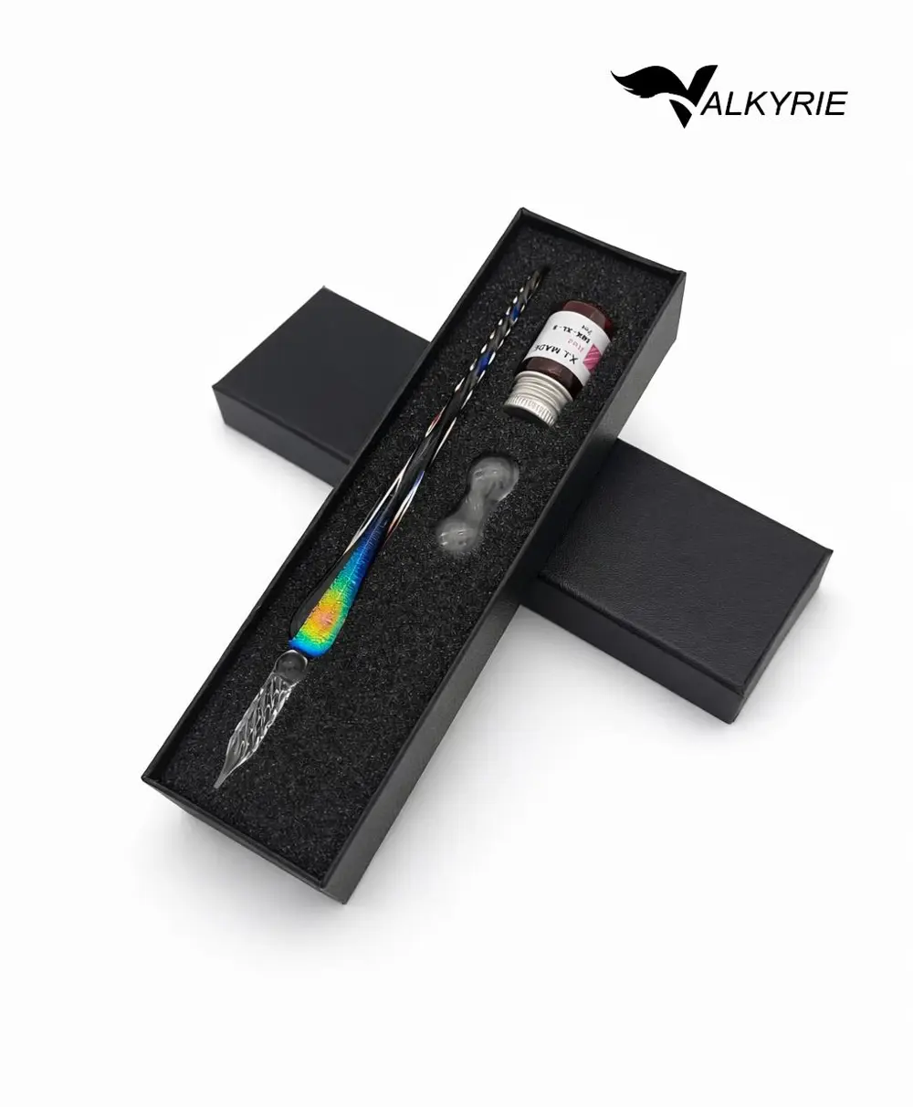 Valkyrie Model Renk Geçişli Cam Dip Kalem Seti – El Yapımı - Hedi