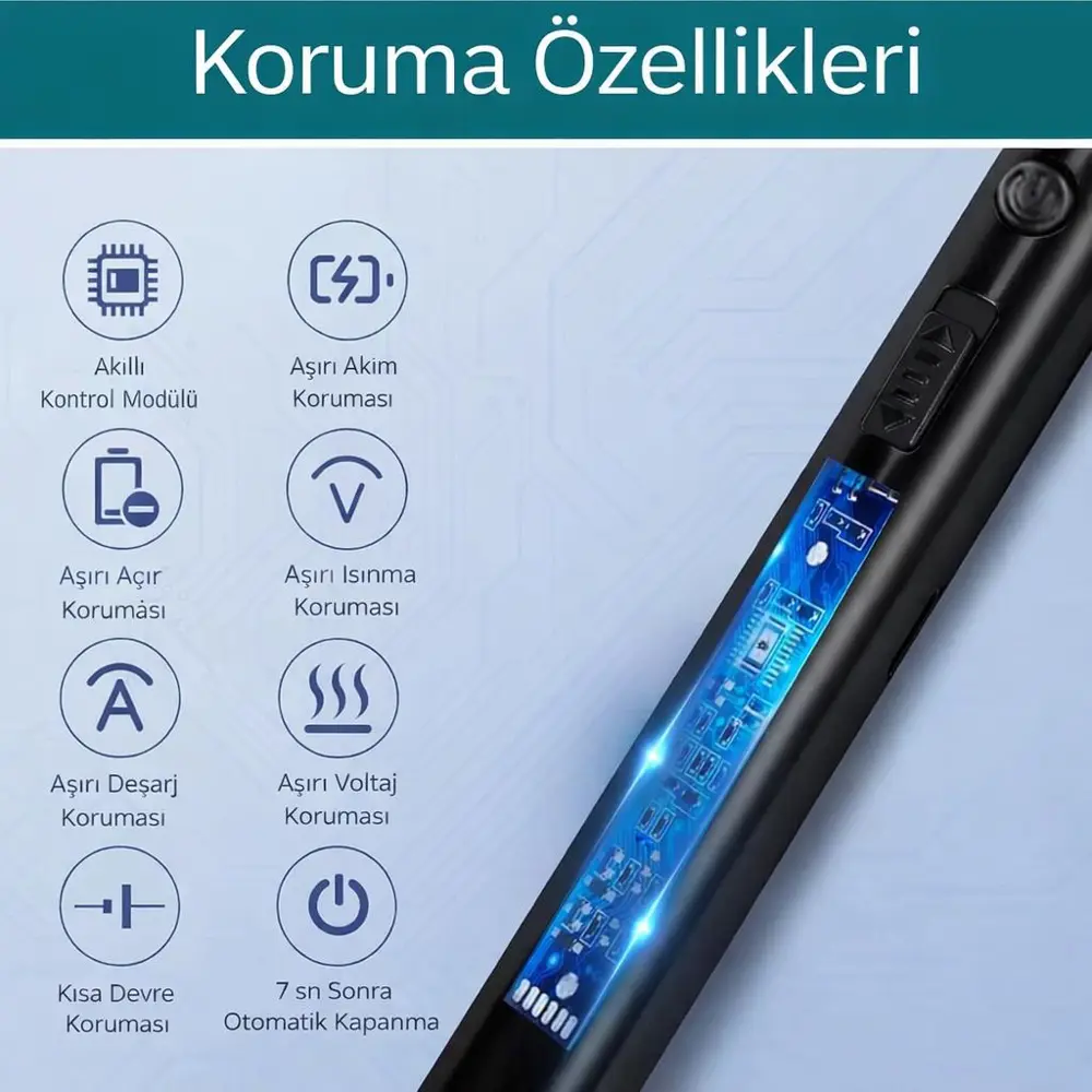 Valkyrie Type-C Şarjlı Elektronik, Mum Yakma Darbeli Ateşleyici –