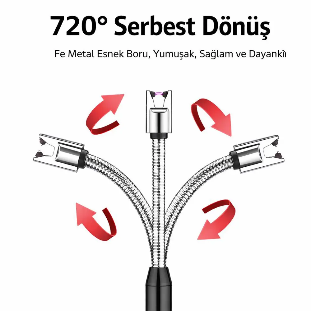 Valkyrie Type-C Şarjlı Elektronik, Mum Yakma Darbeli Ateşleyici –