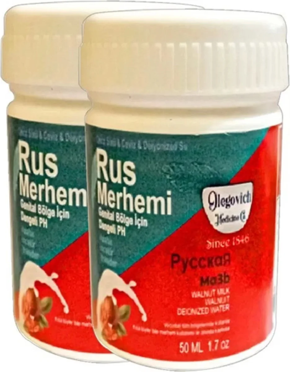 Valnut Milk & Walnut Russ Merhemi 2'li Set – Kadın Özel Bölge ve Tüy Bakım Kremi 2 x 50 ml