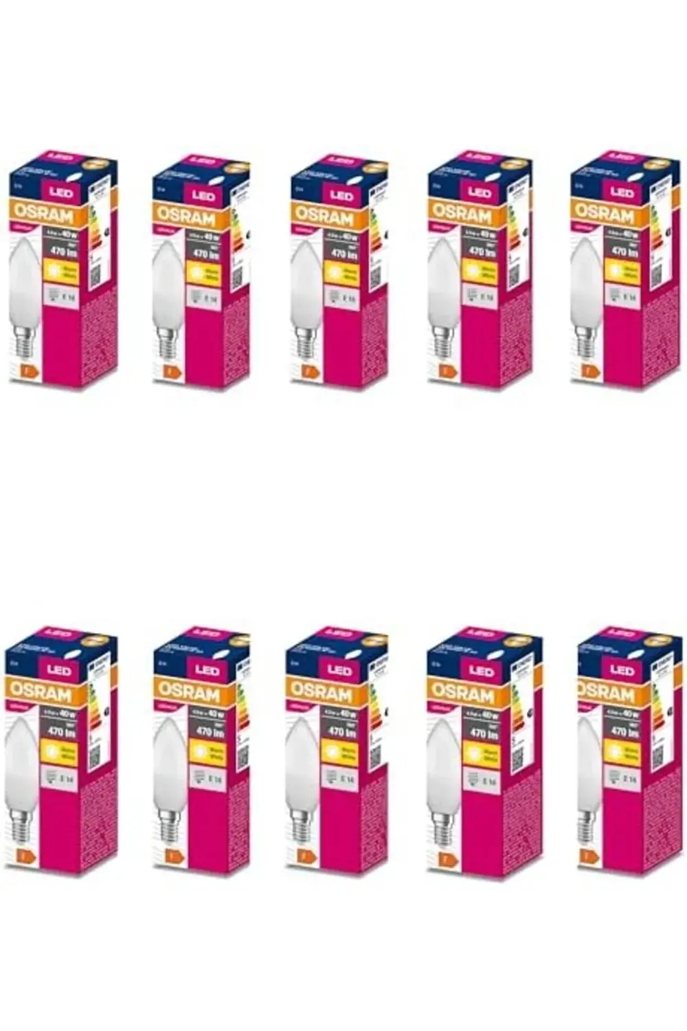 Value B40 4.9W 827 2700K Sarı Renk E14 Mum LED Ampul 395519