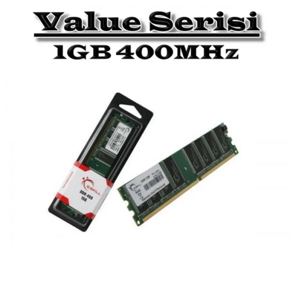 Value DDR-400Mhz 1GB DIMM F1-3200PHU1-1GBNT