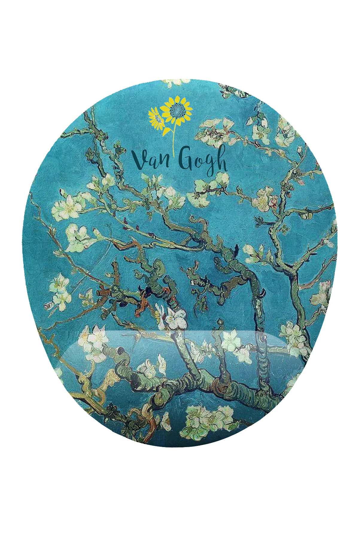 Van Gogh Badem Ağacı Desenli Bilek DestekliKaymaz Buruşmaz Kırılm