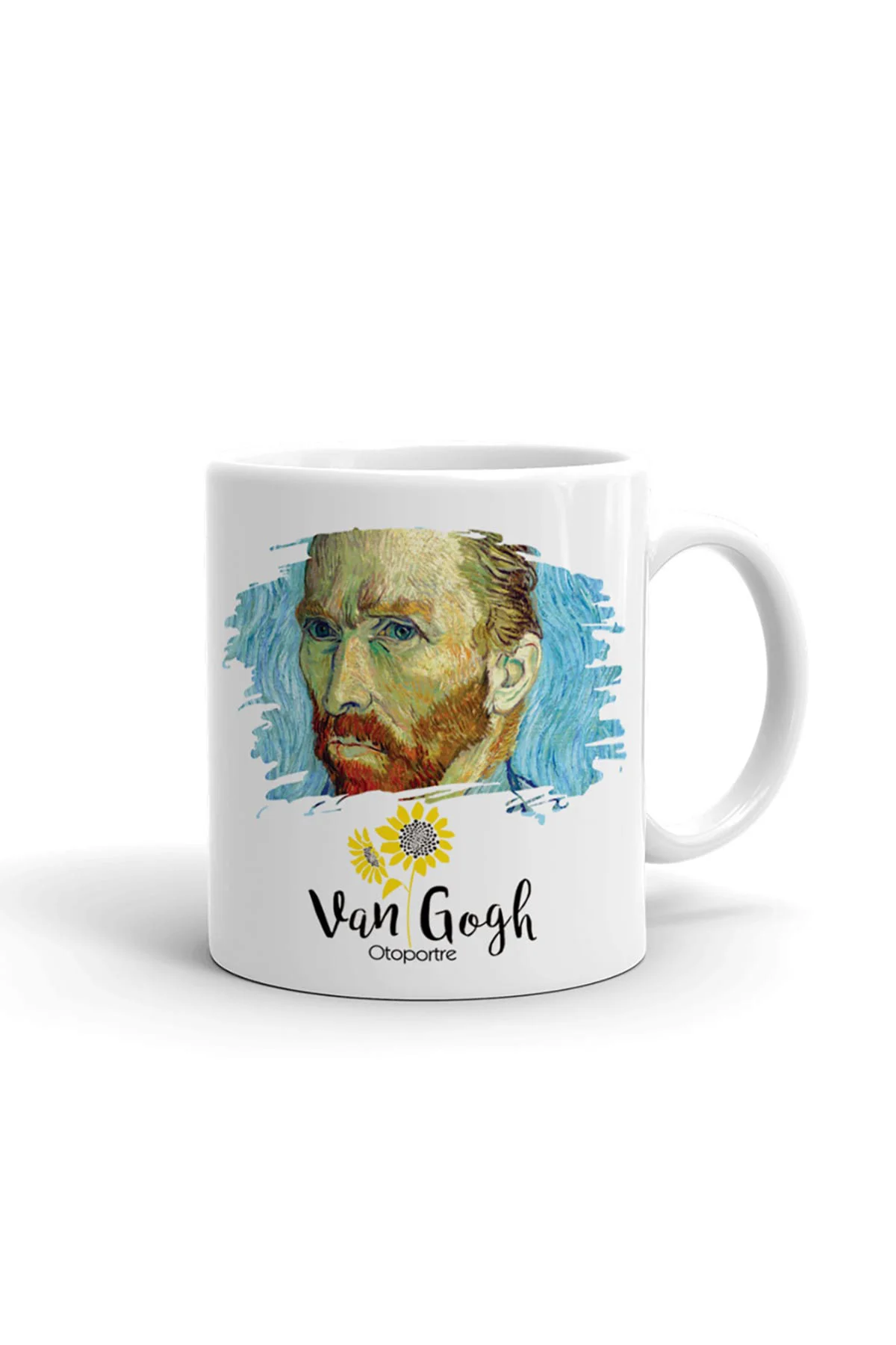 Van Gogh Otoportre Seramik ithal Porselen Seramik Kupa Bardak