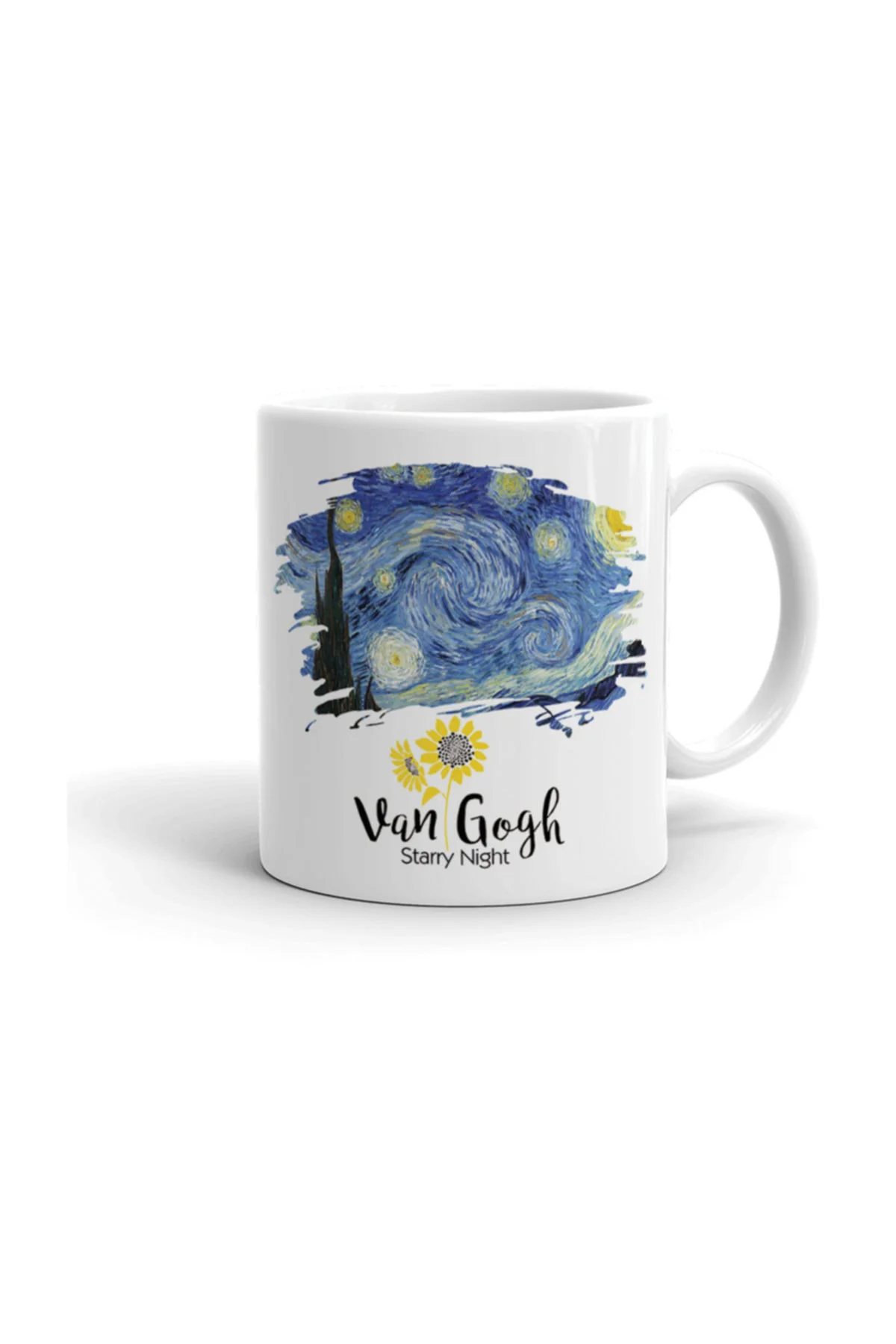Van Gogh Yıldızlı Gece Seramik Kupa Bardak