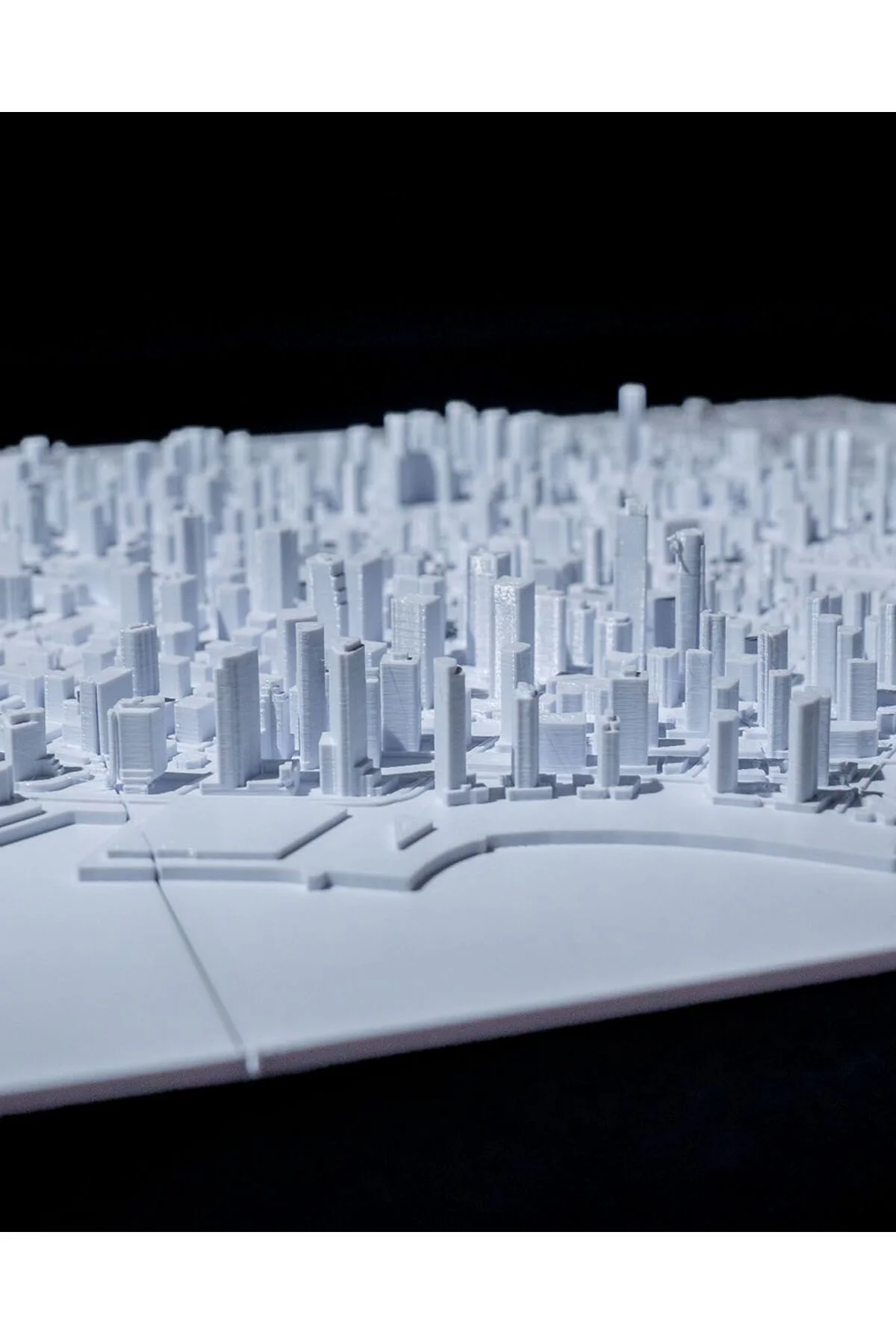 Vancouver Üç Boyutlu Şehir Silüeti Dekoratif Minimalist Duvar Tablosu Vancouver Tablo 15CM