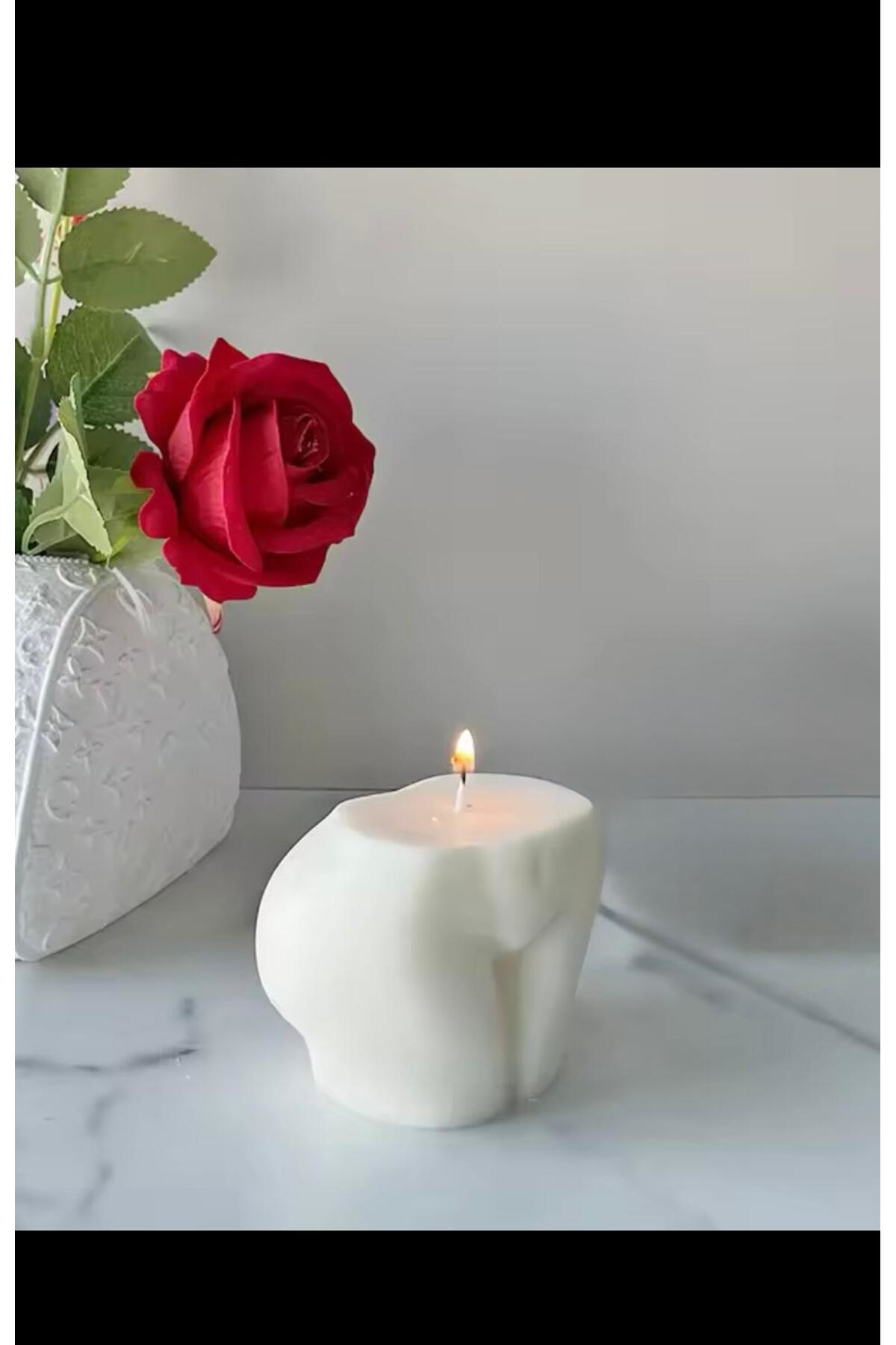 Aresmumatölyesi  Vanilya Kokulu Dekoratif Mum