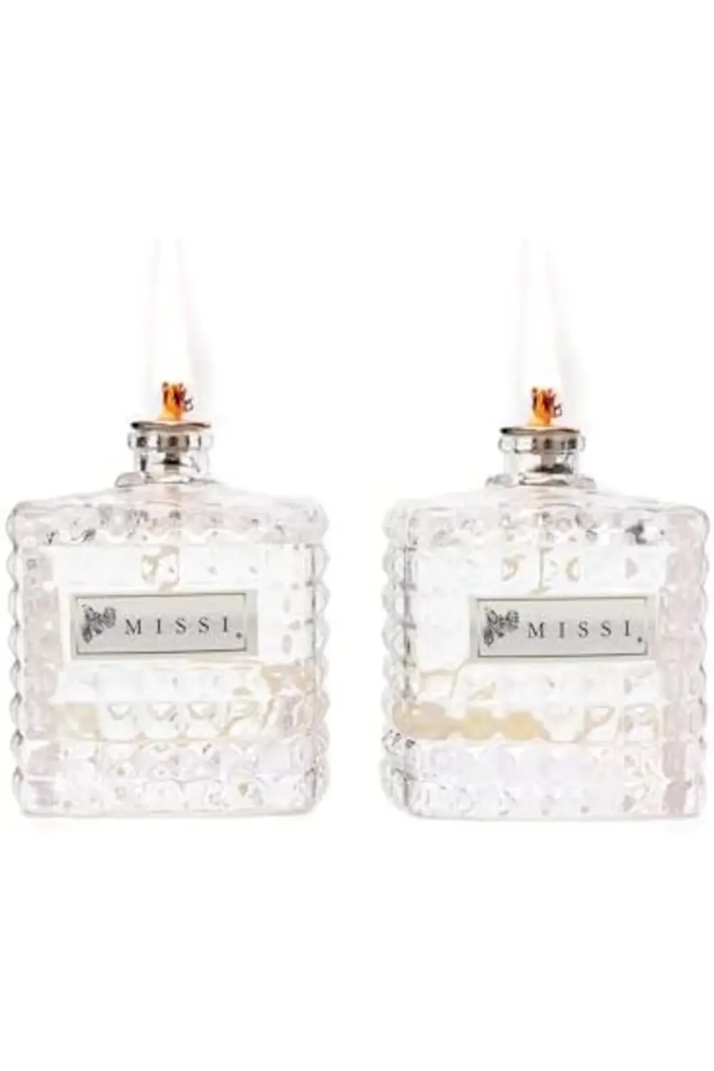 Vanilya Kokulu Kare Cam Şişe Kandil Seti (2x100 ml) 1190698