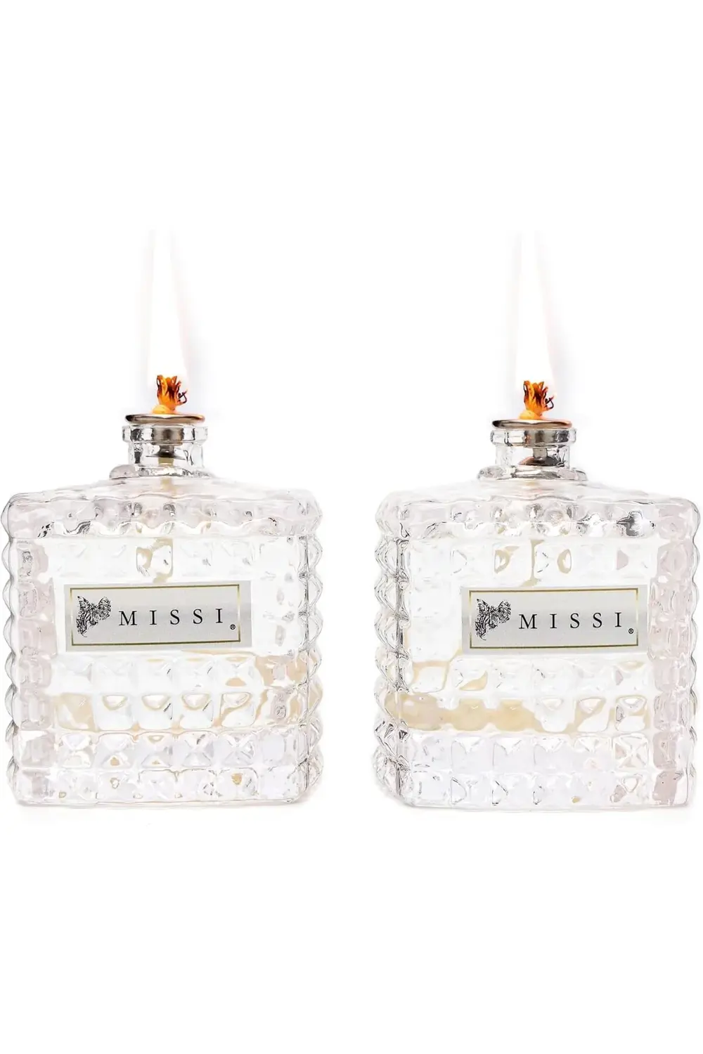 Vanilya Kokulu Kare Cam Şişe Kandil Seti (2x100 ml) 1190698