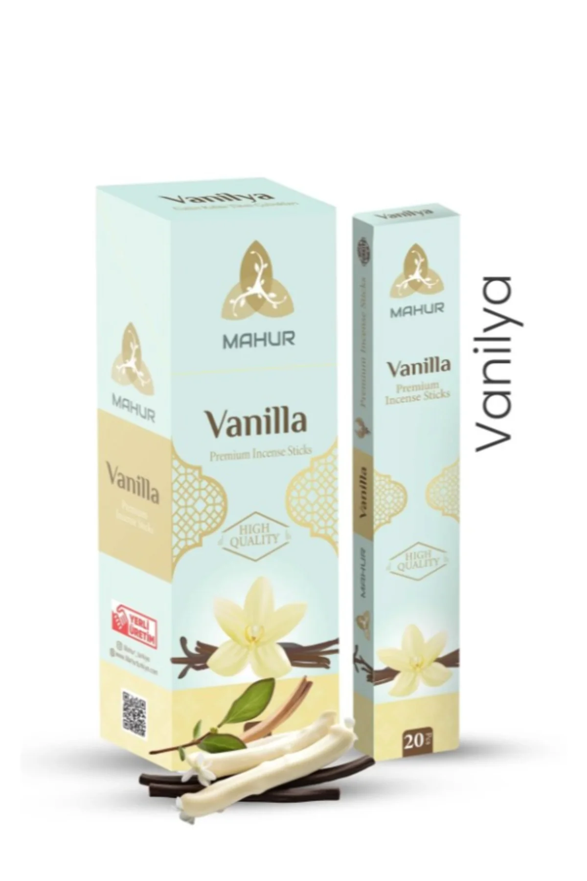 VANİLYA (VANİLLA) ÇUBUK TÜTSÜ 5 PAKET 100 ADET (INCENSE STICKS, 5 PACKS, 100 STICKS)