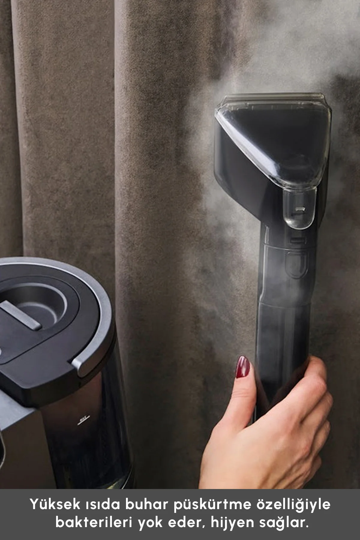 Vantuz Deepclean Buharlı Halı ve Koltuk Yıkama Makinesi Antrasit - Görsel 11