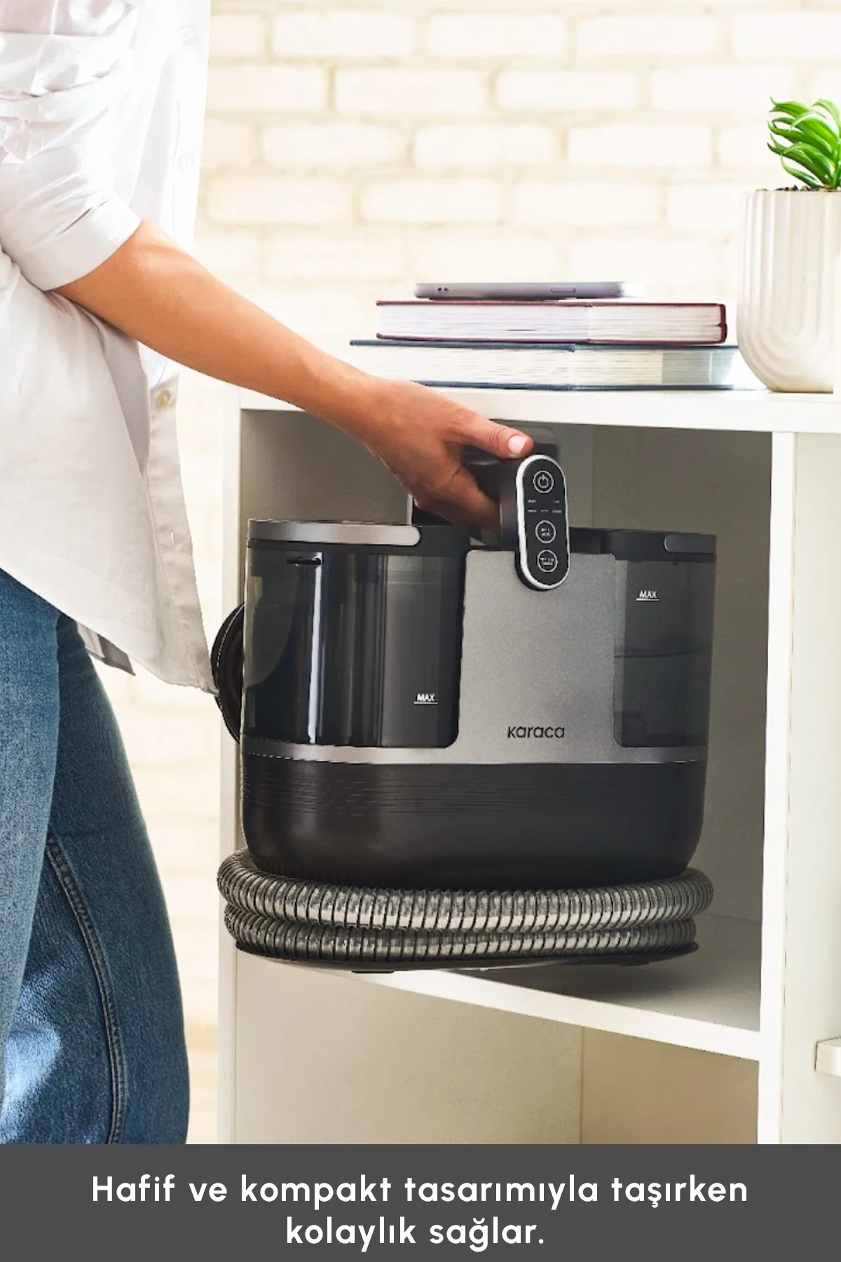 Vantuz Deepclean Buharlı Halı ve Koltuk Yıkama Makinesi Antrasit - Görsel 13