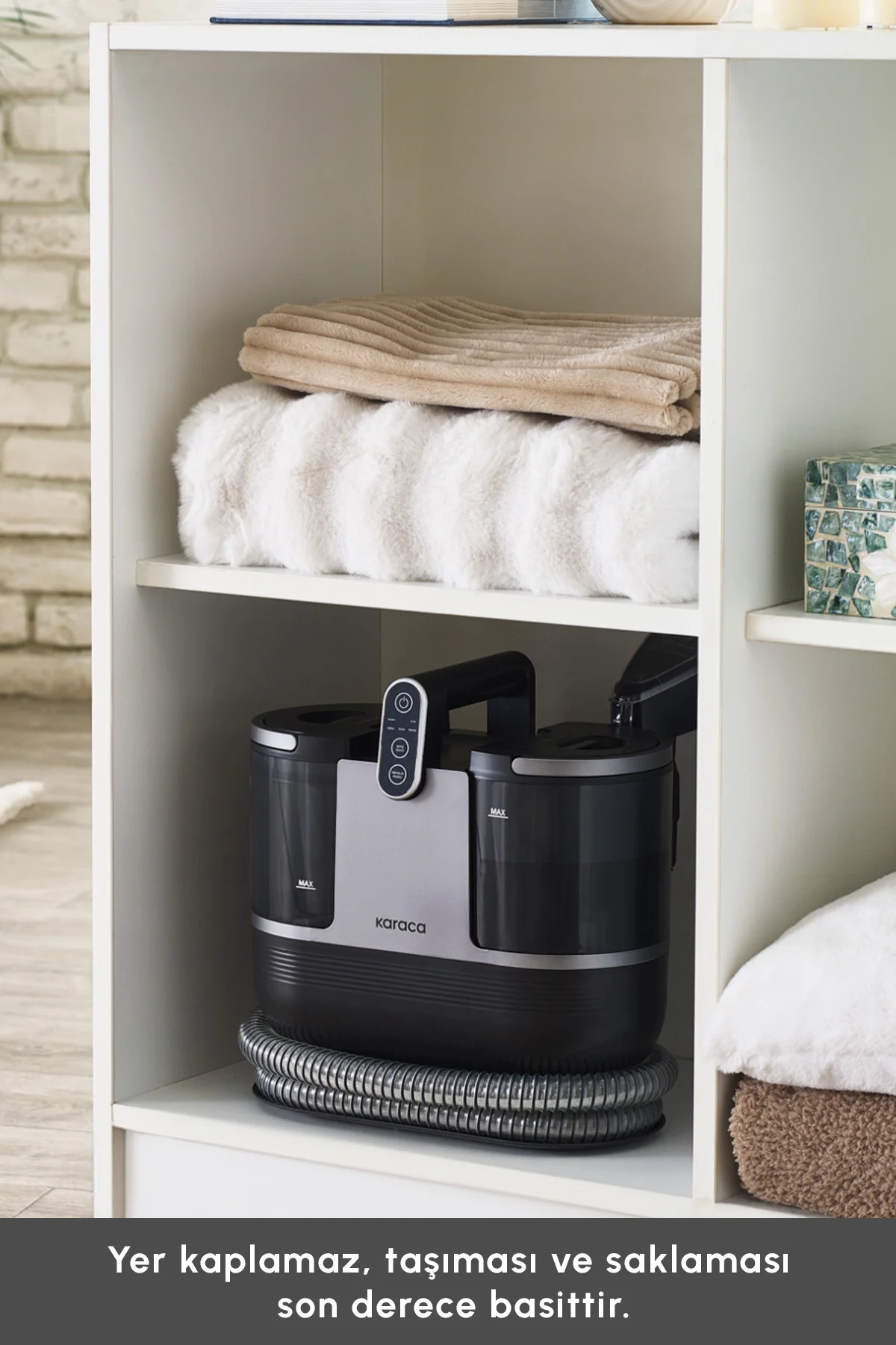 Vantuz Deepclean Buharlı Halı ve Koltuk Yıkama Makinesi Antrasit - Görsel 15