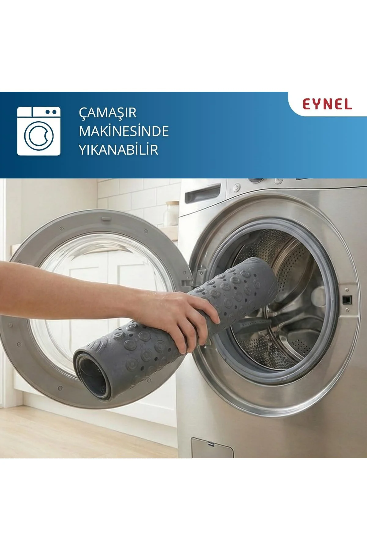 Vantuzlu Banyo ve Duş Kaydırmazı Duşa Kabin Küvet İçi Vantuzlu Banyo Paspası (35x69 cm) (Gr