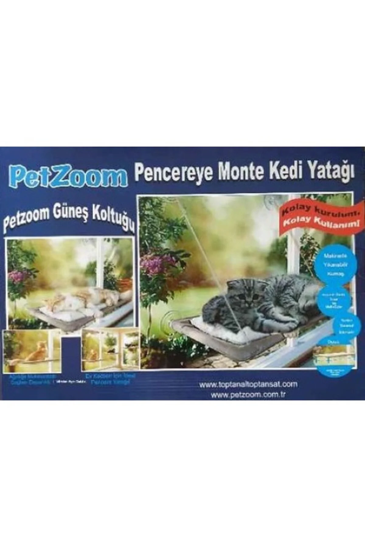 Vantuzlu Kedi Pencere Yatağı Vantuzlu Kedi Pencere Yatağı