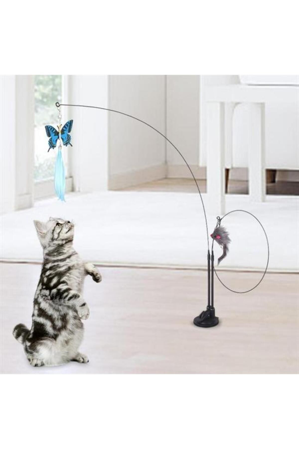 Ok Aksesuar Vantuzlu Tüylü Zilli Olta Kedi Oyuncağı (5060) Ok Aksesuar Vantuzlu Tüylü Zilli Olta Kedi Oyuncağı (5060)