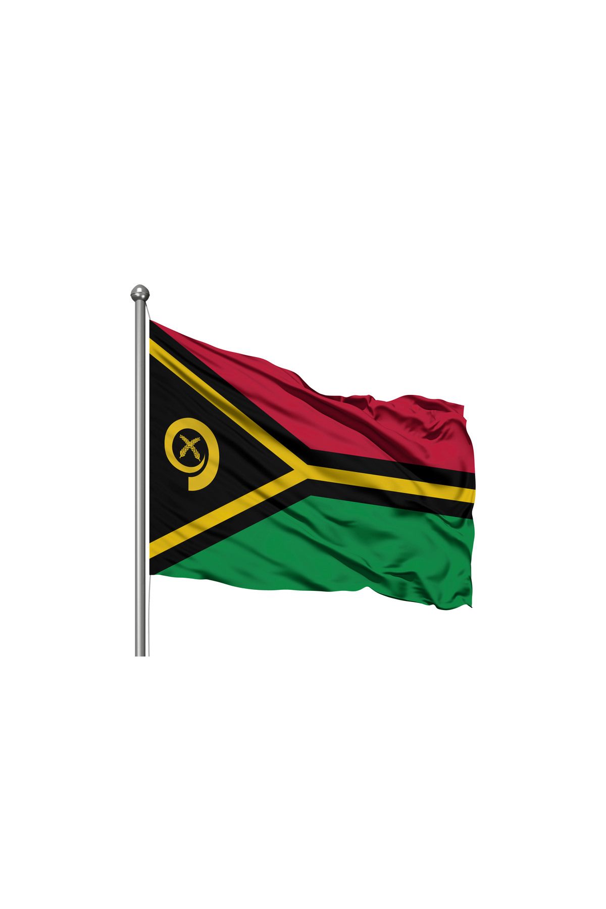 Vanuatu Devleti Bayrağı - Premium Raşel Kumaş 100x150cm
