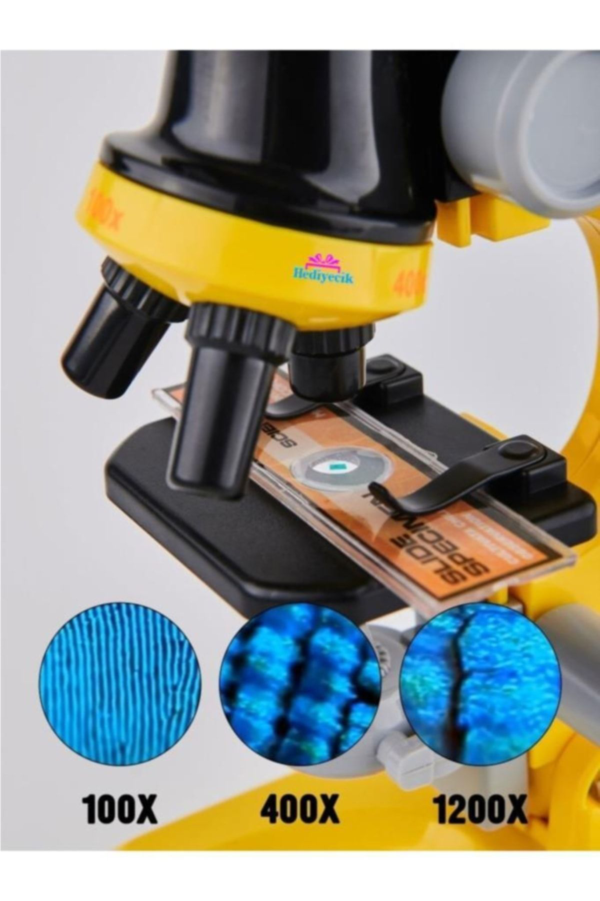VARDEM OYUNCAK Eğitici Ve Öğretici Işıklı Objektif Mikroskop Seti