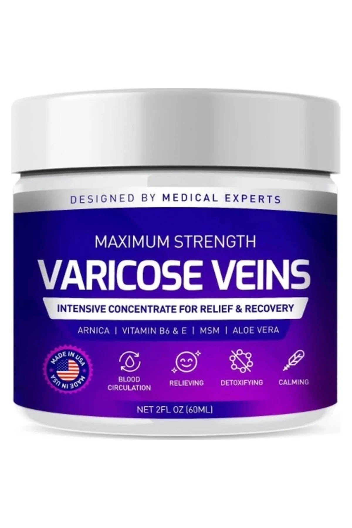 Varicose Veins Krem 60 ml — Toplar Damak İçin Etkili Çözüm